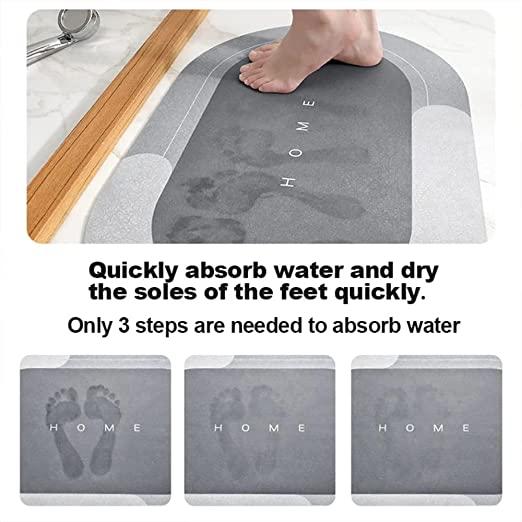 Water Absorbing Anti Slip Floor Mat – Quick Dry Bath & Home Mat