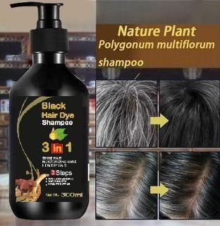 BLOSDREAM Black Hair Shampoo 3‑in‑1 – Cleanse, Nourish & Color Shampoo