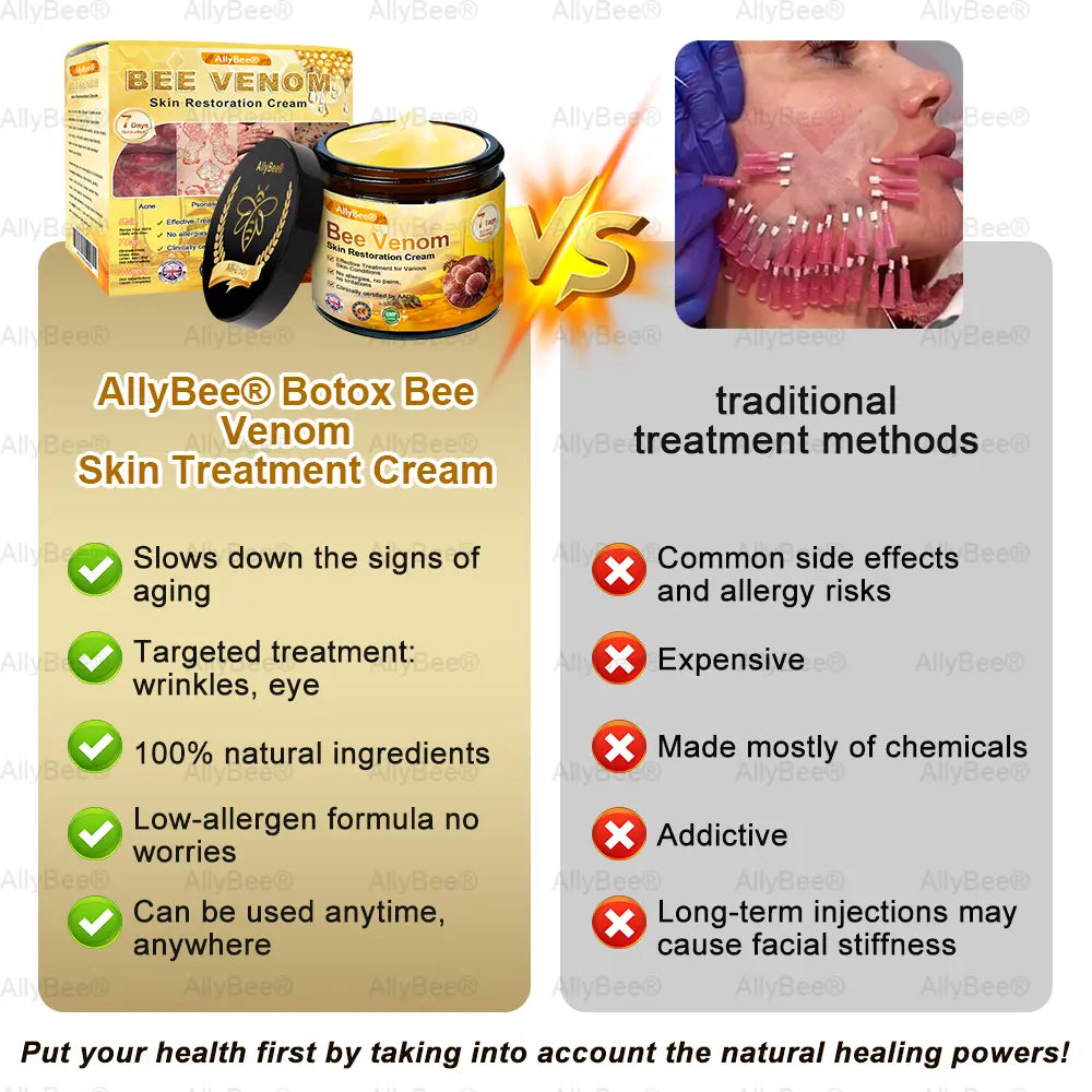 Bee Venom Skin Treatment Cream – Pack of 2 (100 g Each) Anti-Aging & Firming