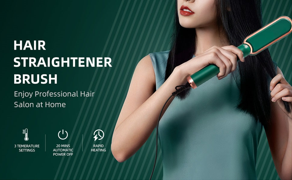 Professional Electric Hair Straightener Comb Brush