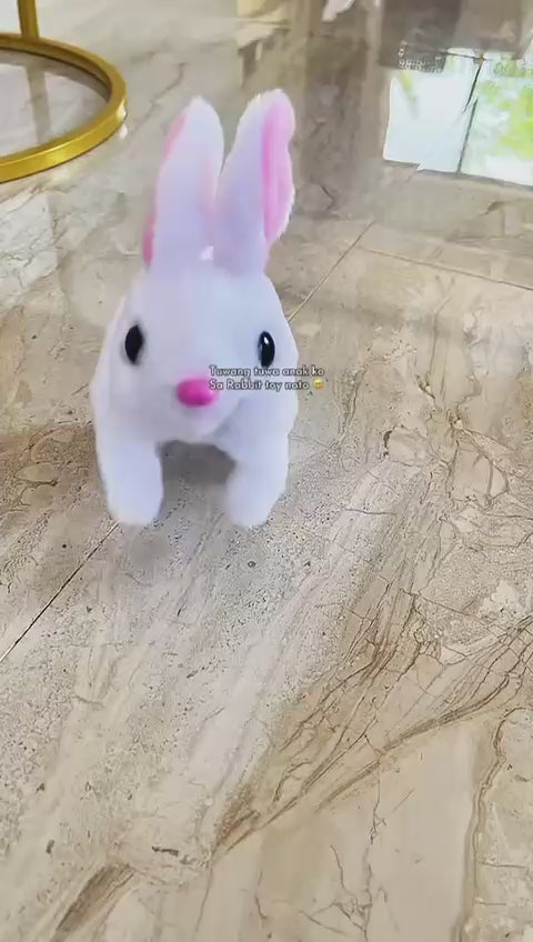 Bunny Toy, Hopping Bunny Toy Interactive Electronic Pet with Sounds and Movement